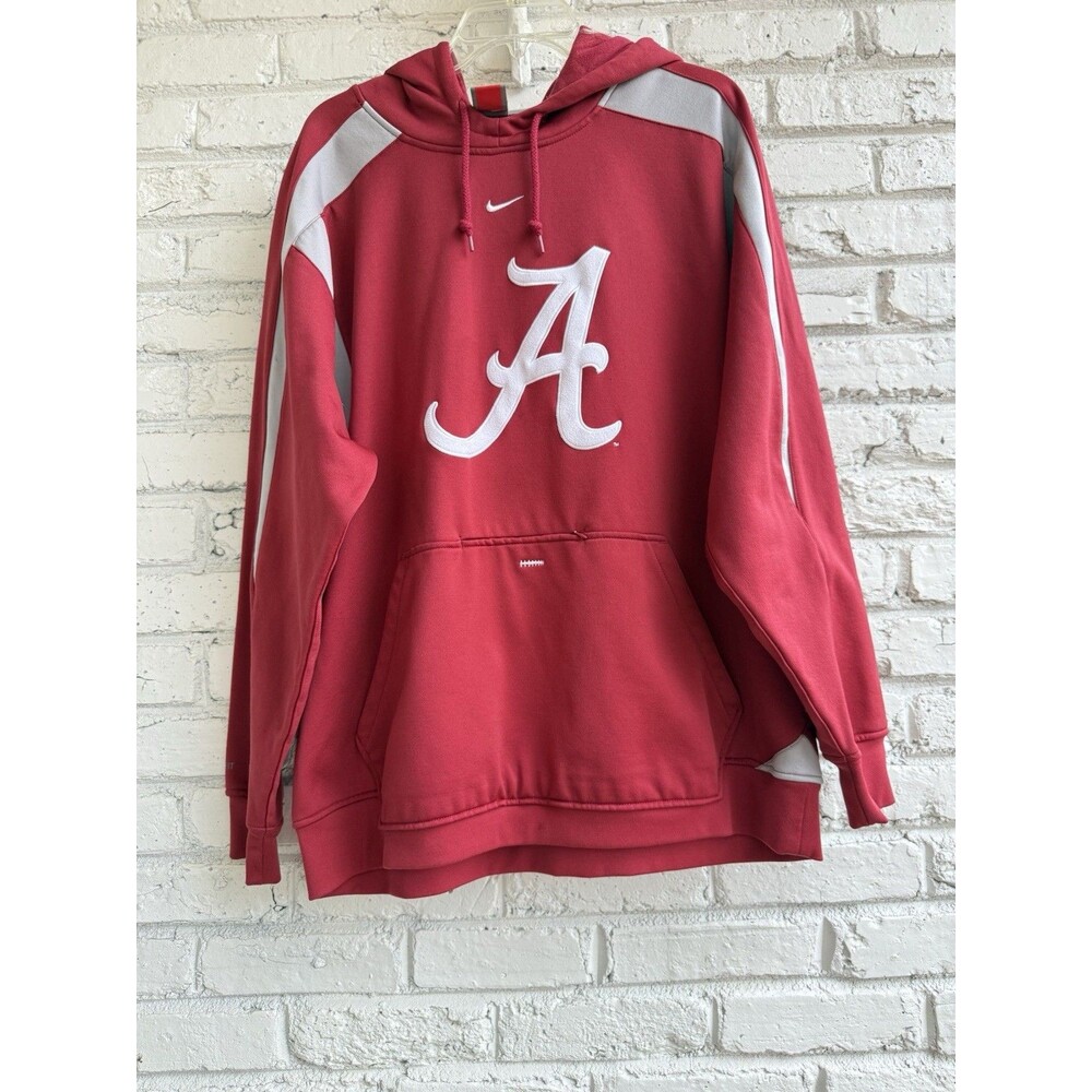Vintage Nike Alabama Hoodie Center Swoosh Embroidered Logo Large